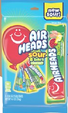 Airheads Sours Assorted Peg Bag 4.5 oz