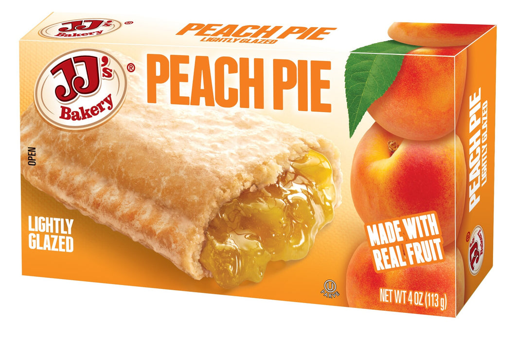 JJ's Bakery Lightly Glazed Snack Pies 4oz (Peach)