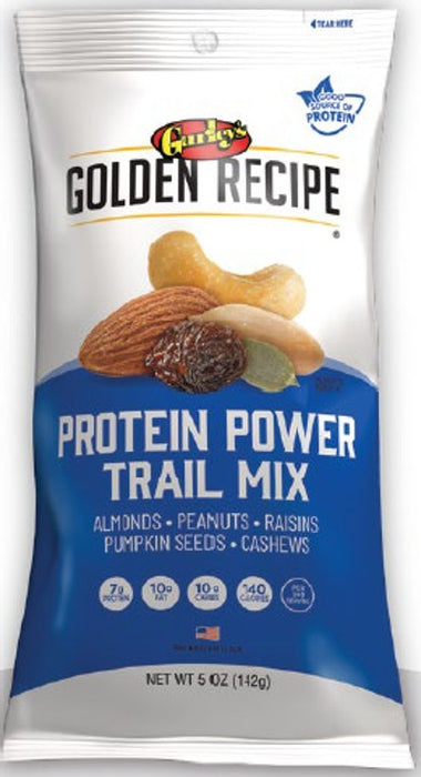 Gurley's Gold Recreational Protein Power Trail Mix 5 oz bag with protein-rich nut and seed blend