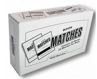 Book matches 50 count matchbook — compact household strike matches for candles, grills, and fireplaces
