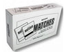 Book matches 50 count matchbook — compact household strike matches for candles, grills, and fireplaces