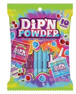 Hilco Sweet Dip'n Powder with Stick 3.39 oz peg bag — sherbet dipping candy with candy stick