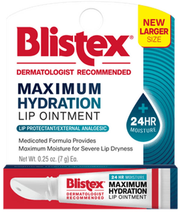 Blistex Max Hydration Lip Ointment 0.25 oz tube for dry and chapped lip relief