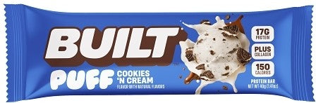 Built Puff Cookies N Cream Protein Bar 1.4oz 12ct
