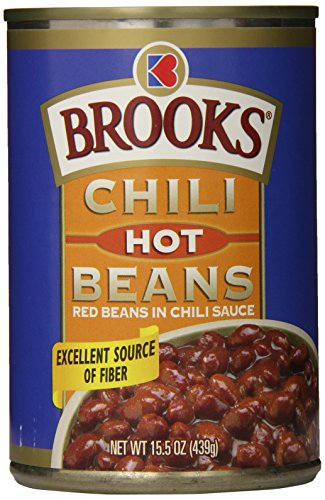 Brooks Chili Beans, Hot Flavor, 15 oz Can (Single Can)