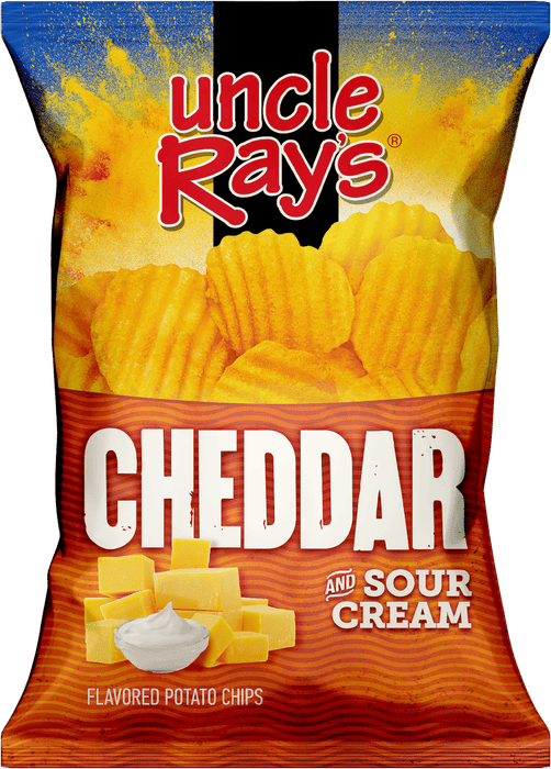 Uncle Ray's Cheddar Sour Cream Potato Chips 2.29 Oz 12-Pack Wholesale