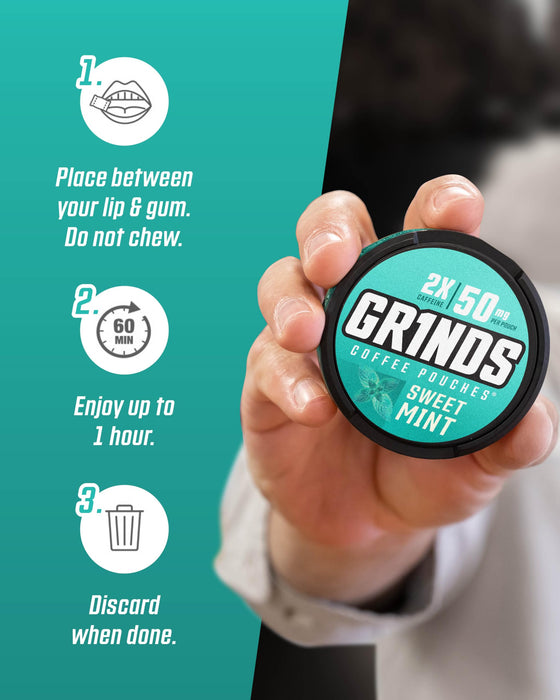 Grinds Sweet Mint 5 Per Box