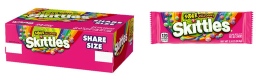 Skittles Sours Wild Berry King Size Candy Boxes Wholesale 24-Count
