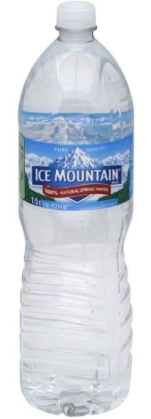 Mountain Spring Water Ice 1.5 liter bottle — natural spring water, ice cold refreshment