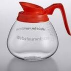 Rooted Grounds Glass Pot Flavored Red Handle