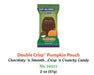 Palmer Double Crisp Pumpkins milk chocolate candy, pumpkin-shaped with crispy rice center, 2 oz package, 18 individually wrapped pieces