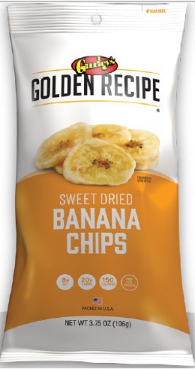 Gurley's Gold Banana Chips 3.75 oz bag — crispy golden banana snack chips