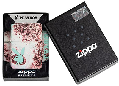 Zippo Playboy Teal 540 Vibrant Color Design Pocket Lighter - Collector's Edition