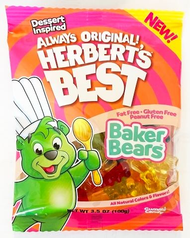 Herberts Best Gummi Bears Baker Bears Peg Bag 3.5 oz