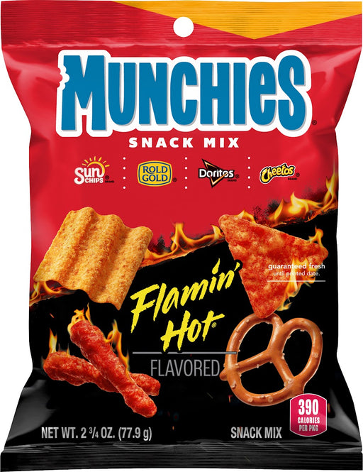 Munchies Mix Flamin' Hot 2.75 oz bag front packaging