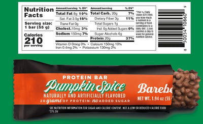 Barebells Pumpkin Spice LIMITED Edition Protein Bars 12ct