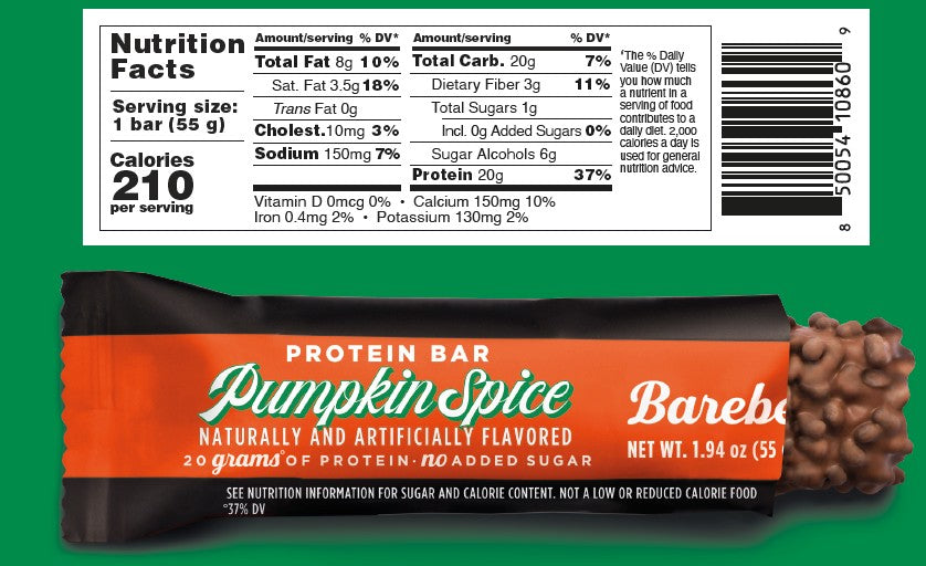 Barebells Pumpkin Spice LIMITED Edition Protein Bars 12ct