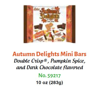 R.M. Palmer Autumn Delights Assorted Chocolate 10 oz seasonal fall candy mix with festive autumn-themed packaging