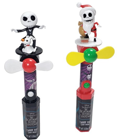 Candyrific The Nightmare Before Christmas Candy Fan novelty candy toy featuring classic Tim Burton character designs