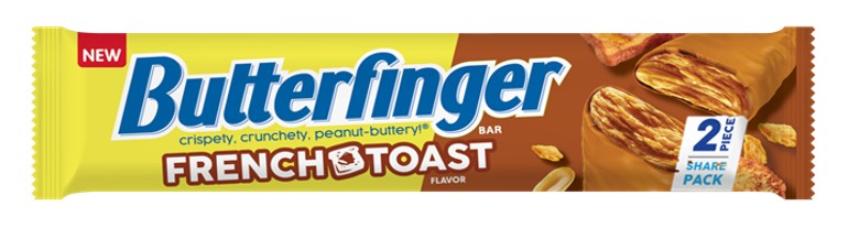 Butterfinger King French Toast Snack Cake 3.7 oz wrapper with iconic Butterfinger branding and French toast flavor details