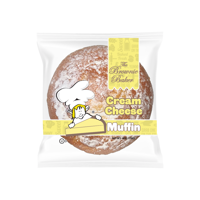 Brownie Baker Cream Cheese Muffin, Pack of 6