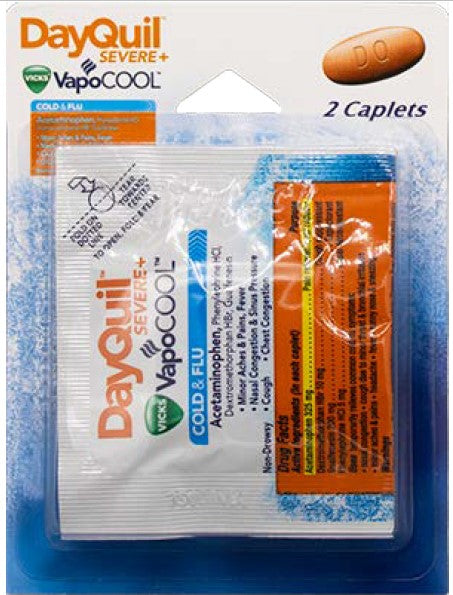 Dayquil Severe Blister Sleeves 12ct