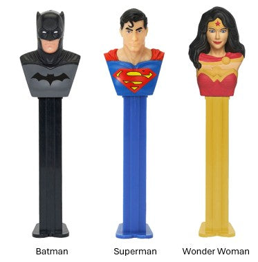 PEZ JUSTICE LEAGUE SUPERMAN BLISTER Case of 3
