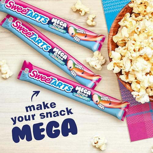 SweeTARTS Mega Filled Ropes, 1.32oz (Pack of 24)