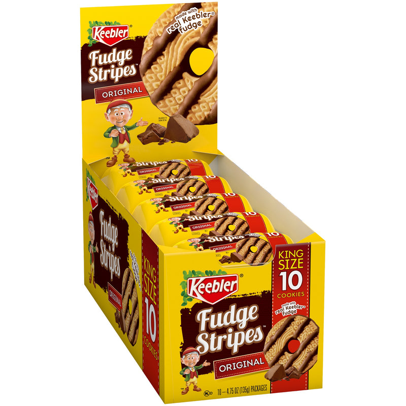Keebler Fudge Stripe King Size Boxes 10ct