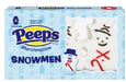 Peeps Marshmallow Snowman holiday candy, 3 sugar-coated snowman-shaped marshmallow treats, 1.5 oz package