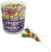 Albert's Color Splash Twisty Pops Kaleidoscope Tutti Frutti lollipops, 30-count tub with colorful swirled candy pops