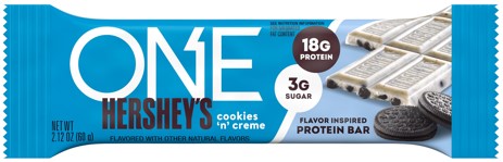 One Cookies N Creme 2.12oz Protein Bars 12ct
