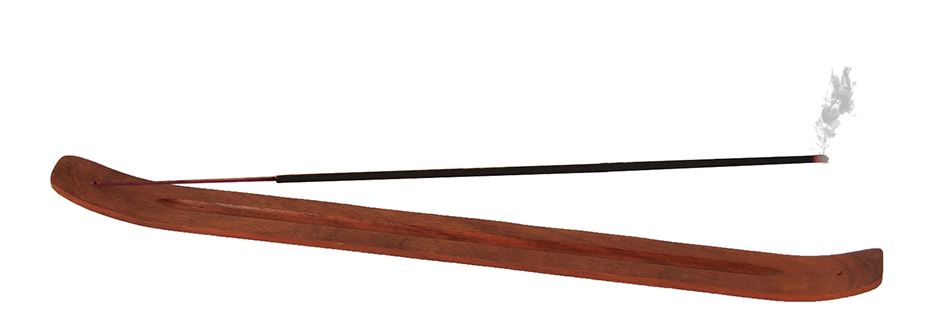 East West Trading Co. wood incense ash catcher single unit front view