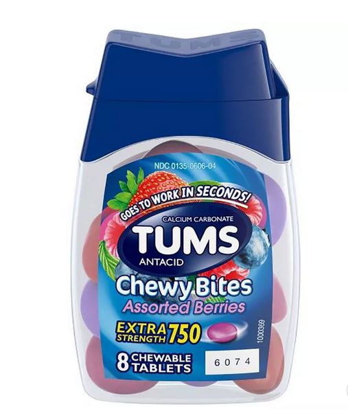 Tums Chewy Bites Berry 8 Boxes 09ct