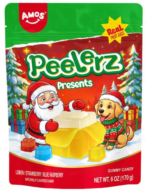 Famous Amos Peelerz Present Surprise Snack 6 oz novelty gift-box packaging