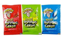 Warheads Popping Candy 3 Flavors 0.98 oz packet with extreme sour and popping candy pieces