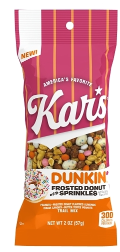 Kars Dunkin Donuts Frosted Donut Trail Mx Peg Bags Boxes 2 oz 12ct