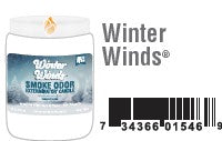 Smoke Odor Exterminator Jar Candle Winter Winds Seasonal 12ct