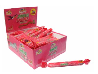 Jungle Jollies Watermelon Candy pieces, bold fruity nostalgic candy in watermelon flavor, 48ct