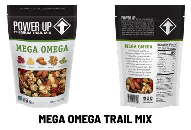 Gourmet Nut Power Up Mega Omega Trail Mix 14 oz 06ct