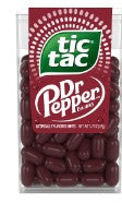 Tic Tac Dr Pepper Mints 1.7 oz clear flip-top container front packaging