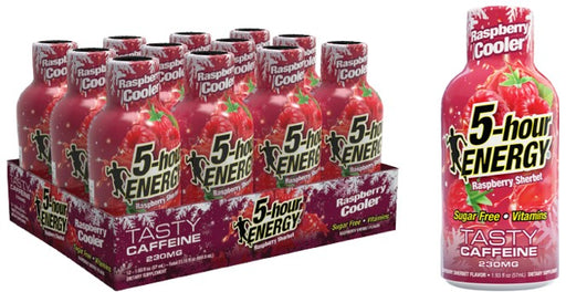 5-hour ENERGY Extra Strength Raspberry Cooler Energy Shot 1.93 oz bottle, 12ct