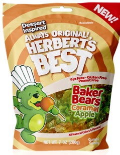 Herberts Best Baker Bear Caramel Apple Peg Bag 7 oz