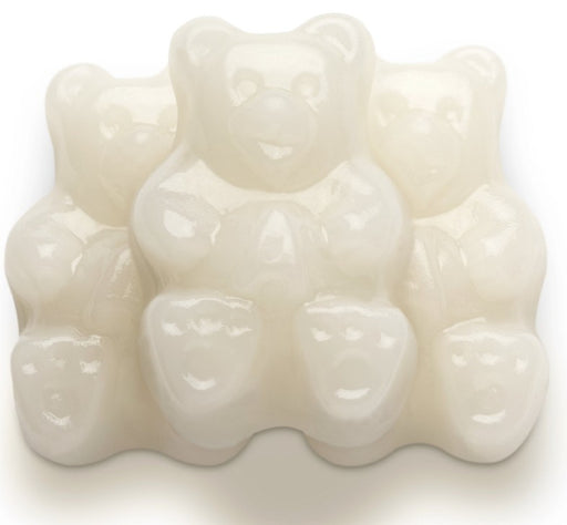 Albanese White Strawberry Banana Gummi Bears, 4.5 lb bulk gummy candy with soft, fruity strawberry banana flavor