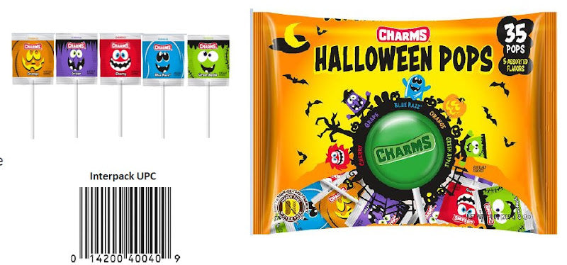 Charms Pops Assorted Flavors 35ct bag of classic fruit lollipops individually wrapped