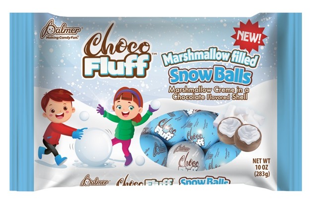 Chocofluff Snowballs 10 oz chocolate-coated marshmallow candy treats