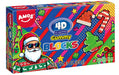 Amos 4D Gummy Blocks theater box, bold fruit-flavored multi-dimensional gummy candy