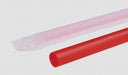 Giant red individually wrapped 12-inch drinking straws, 300-count box for food service use