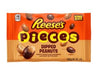 Reese's Pieces Dipped Peanuts King Size 2.7 oz bag with colorful candy-coated peanuts