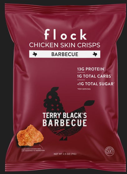 Flock Chicken Crisps Terry Blackbbq 2.5 08ct